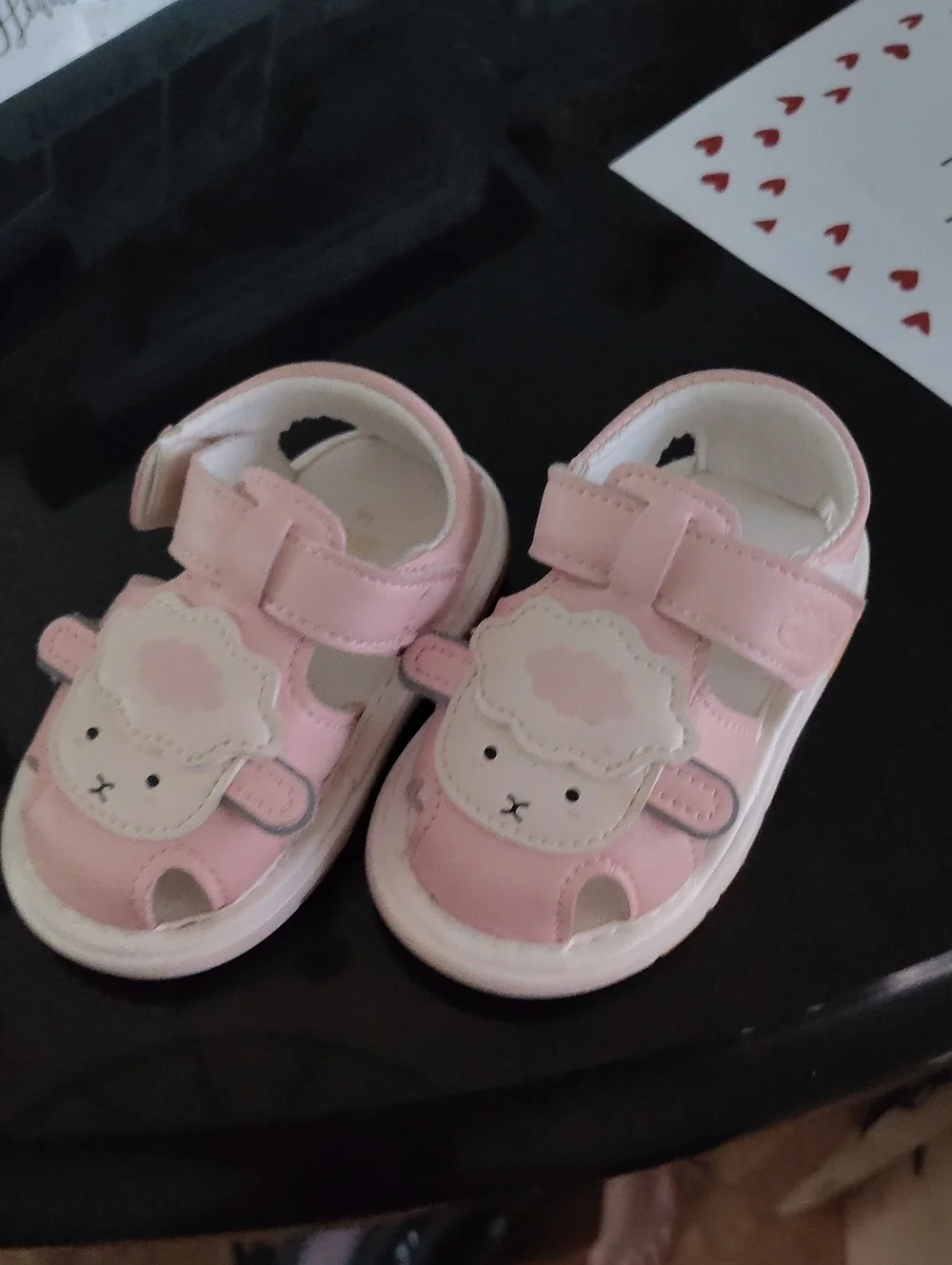 Squeaky Kids Pink Lamb Sandals